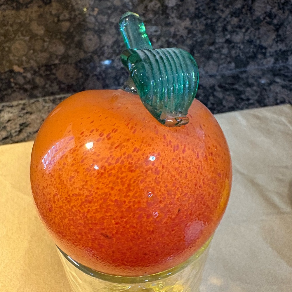 Vintage Glass Orange 🍊 Tangerine